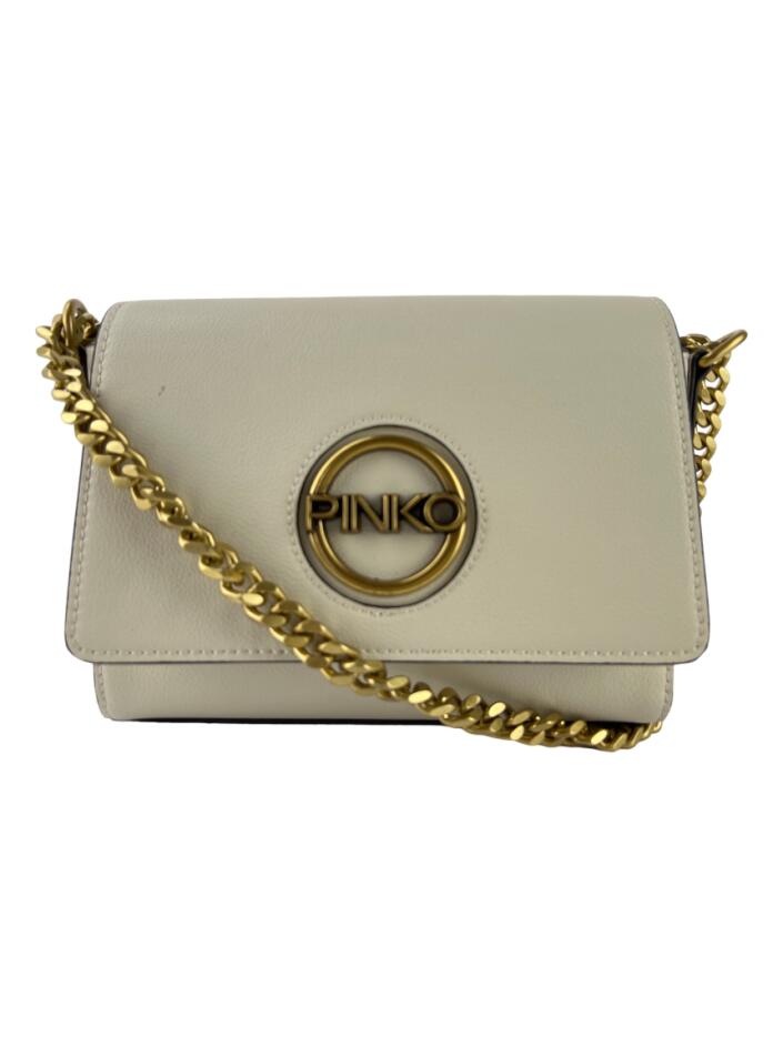Bolsa Tiracolo Pinko Flap Off White - OJZ30 Original | Etiqueta Única