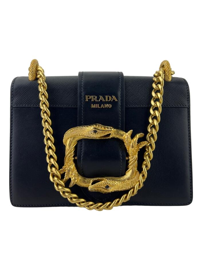 PRADA ガーメント Prada Clutch De Couro | Preto | FARFETCH BR