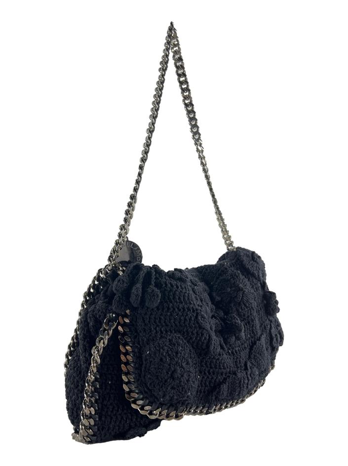 Bolsa Tiracolo Stella Mccartney Falabella Crochet Preta - LWS364