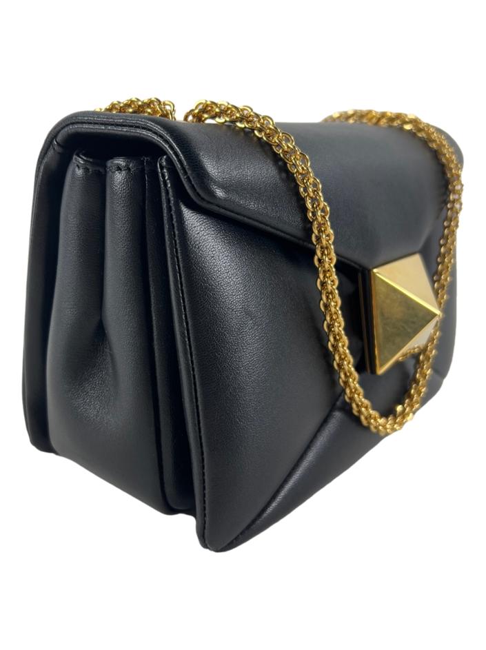 VALENTINO ブラック キュロット　レディース Bolsa Tiracolo Valentino One Stud Chain Preta - PVO36 Original