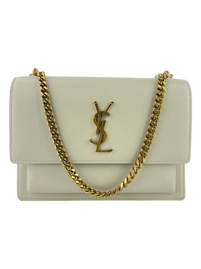 SAINT LAURENT★18春夏★5 FRAGMENT ZIP POUCH Saint Laurent Grained Calfskin Monogram 5 Fragments Zip Pouch Card