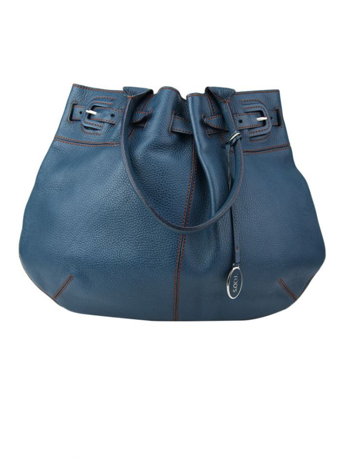 カルサイト　28kg ーtotー007 bolsa-tods-couro-azul-petroleo