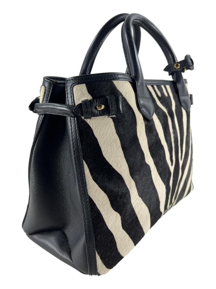 Bolsa Tote Burberry Banner Zebra - DAIF13 Original | Etiqueta Única