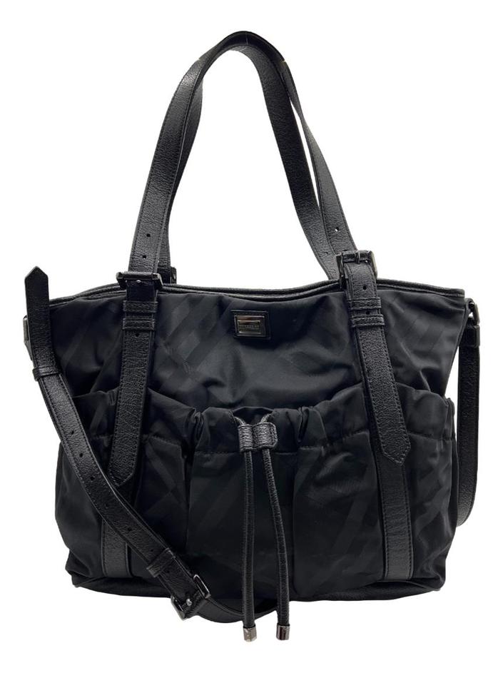 Burberry Super Nova Check Drawstring　Bag Bolsa Tote Burberry Drawstring Super Nova Check Preto - HCB9