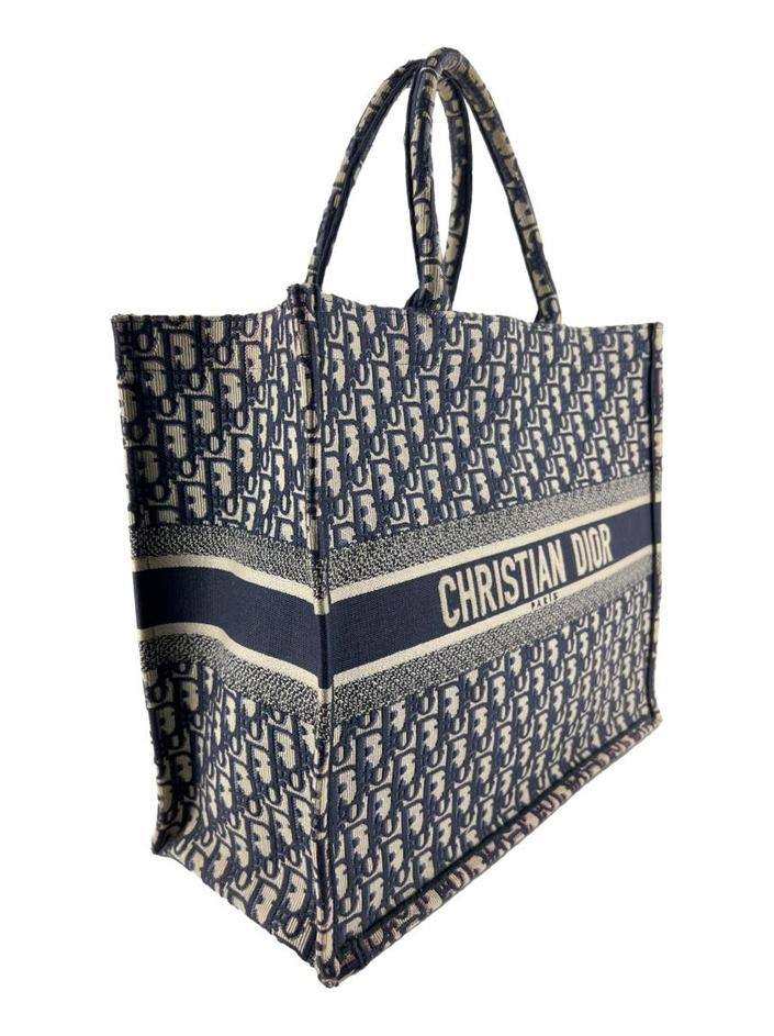 Bolsa Tote Christian Dior Book Tote Oblique Azul - AS1525 Original