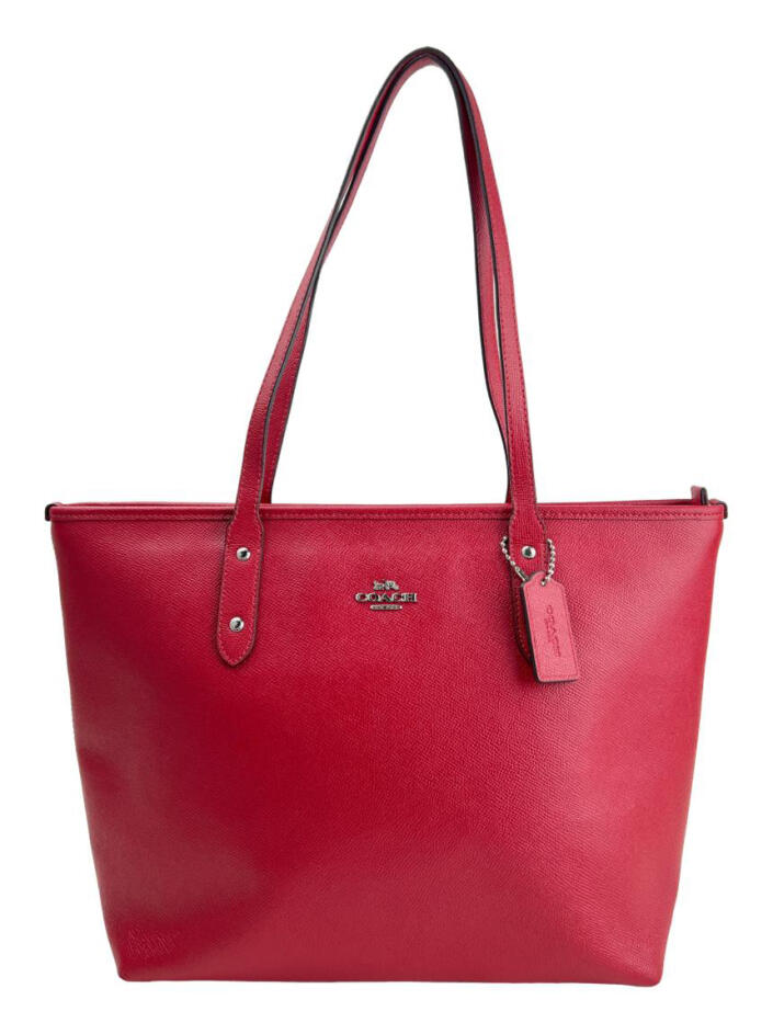 Bolsa Tote Coach City Zip Vermelha - OIB3 Original | Etiqueta Única