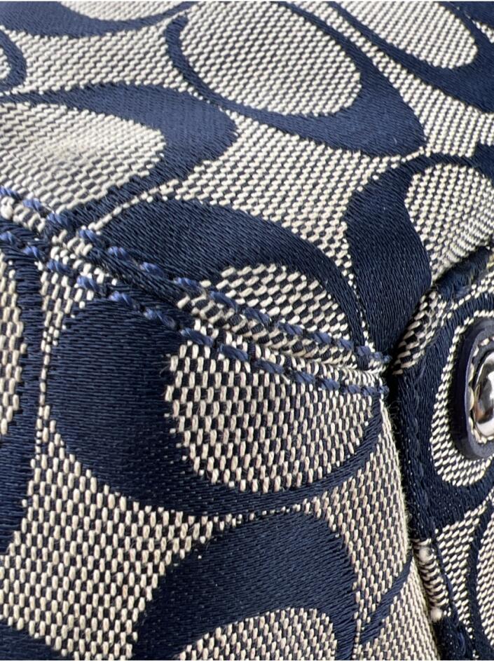 Bolsa Tote Coach Soho Signature Azul - CFVR1 Original | Etiqueta Única
