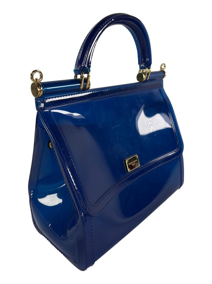 Bolsa Tote Dolce & Gabbana Sicily PVC Azul - CJRE54 Original