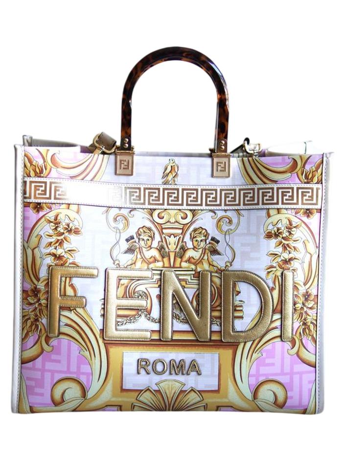 FENDACE FENDI× VERSACE水着 サイズ48 ゴールドバロック Bolsa Tote Fendi X Versace Fendace Sunshine - AFQH1164 Original