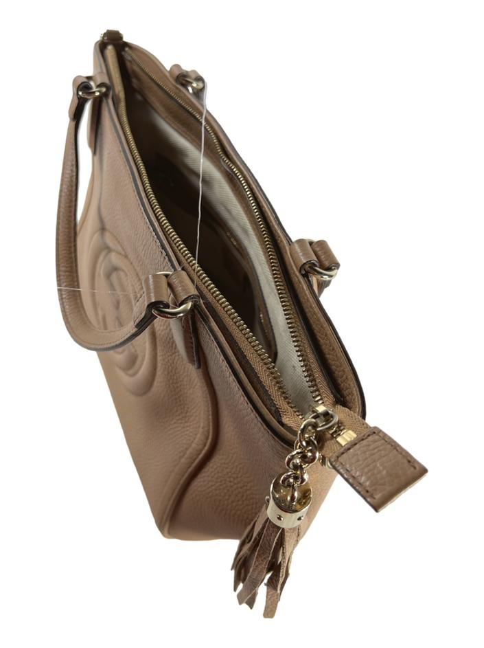 Bolsa Tote Gucci Soho Top Handle Bege - DBGD7 Original | Etiqueta Única
