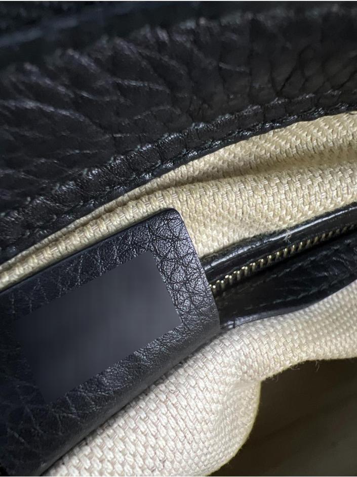 Bolsa Tote Gucci Soho Top Handle Pebbled Preta - CQZO3 Original ...