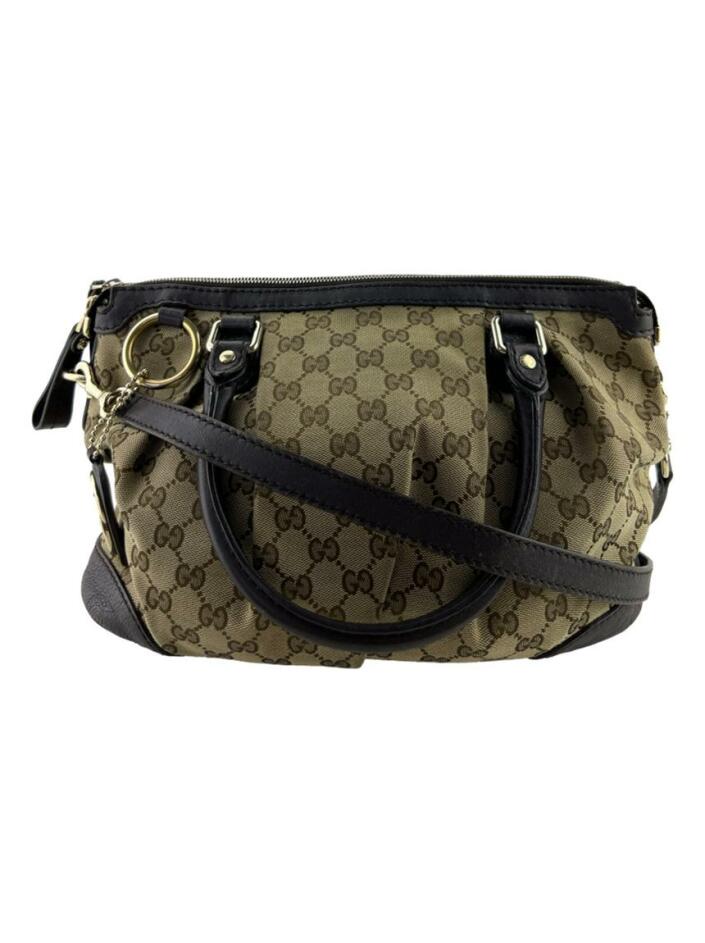 Bolsa Gucci Ophidia GG Tote Média Marrom Ophidia GG Tote