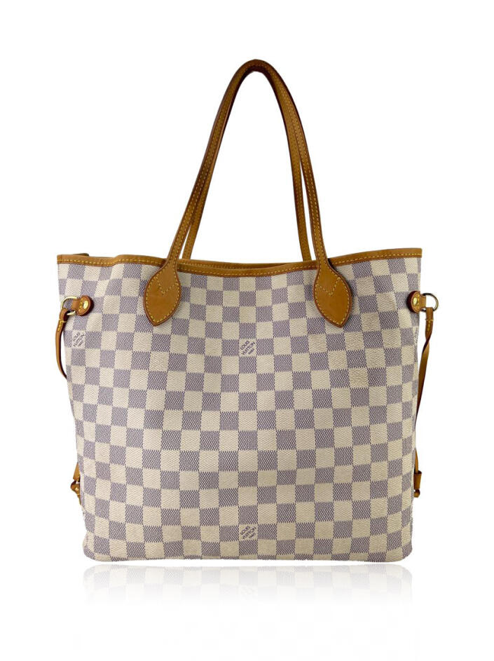 Bolsa Tote Louis Vuitton Neverfull Damier Azur Original - BZTM1