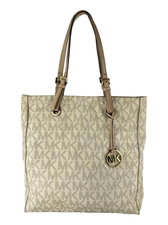 Bolsa Tote Michael Michael Kors Jet Set MK Off White - PVE58