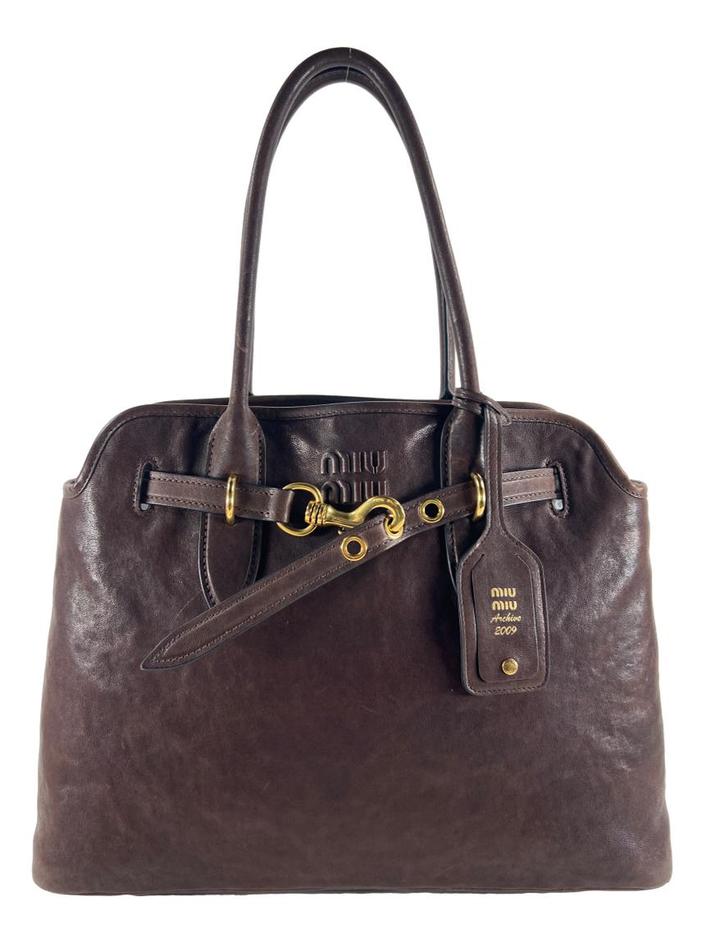 Bolsa Tote Miu Miu 2009 Archive Aventure Marrom - GAJ47 Original Bolsa Tote Miu Miu 2009 Archive Aventure Marrom - GAJ47 Original