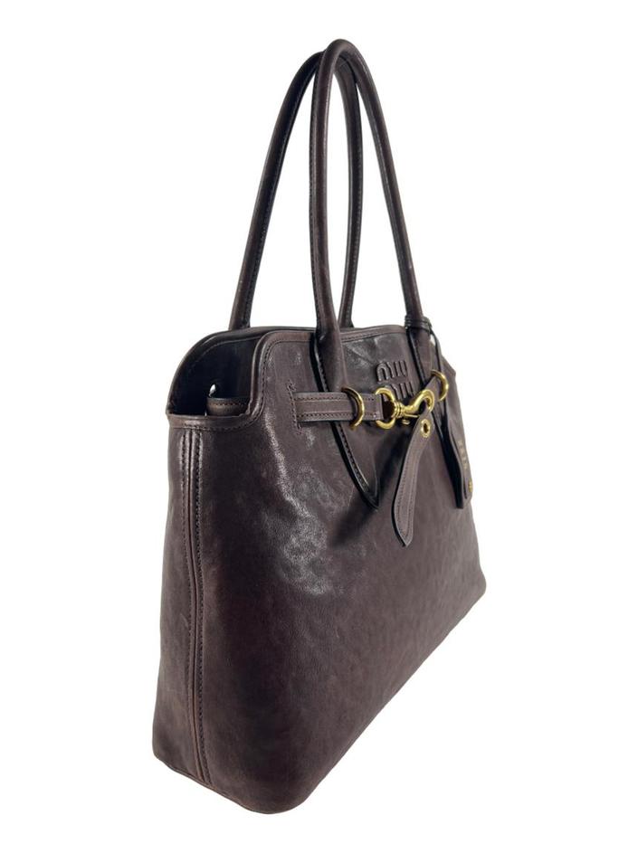 小物 Archive Miu Miu Mouton Gloves Brown Bolsa Tote Miu Miu 2009 Archive Aventure Marrom - GAJ47 Original