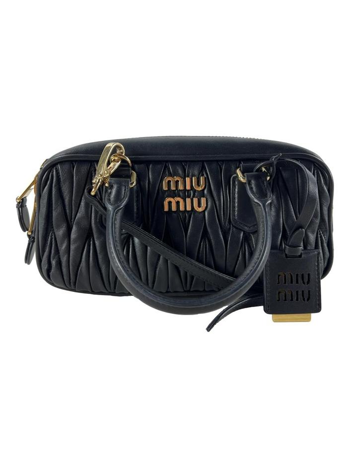 Bolsa Tote Miu Miu Arcadie Matalassê Preto - DEVF1 Original
