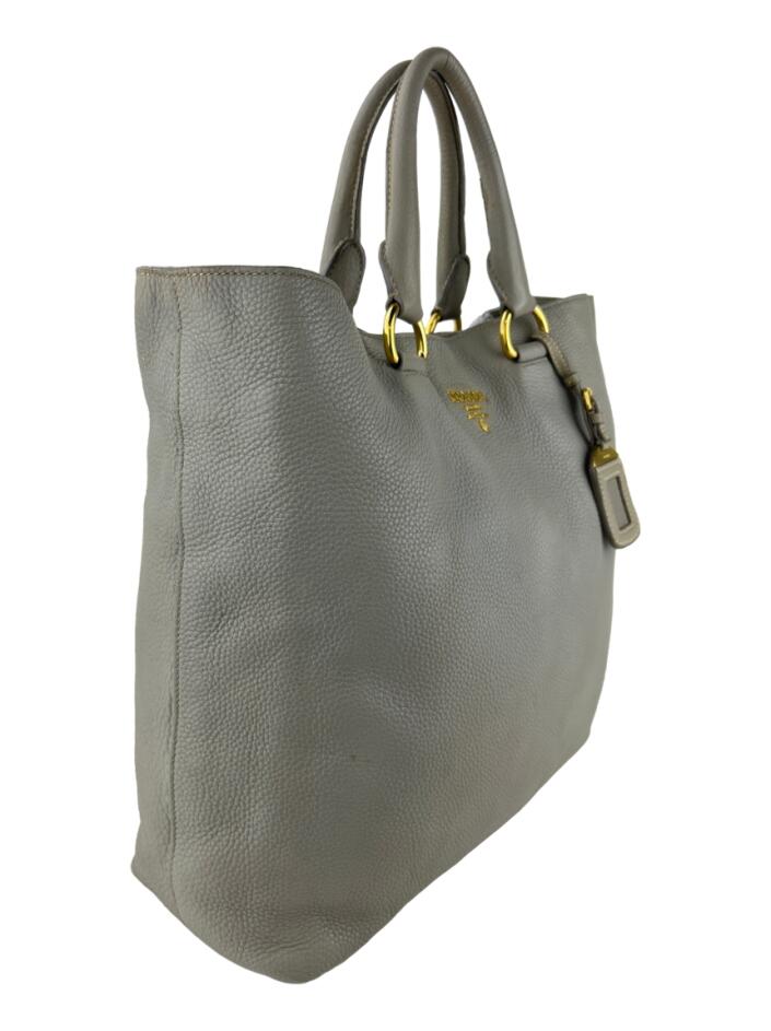 Bolsa Tote Prada Shopping Cinza - CJRE1 Original | Etiqueta Única