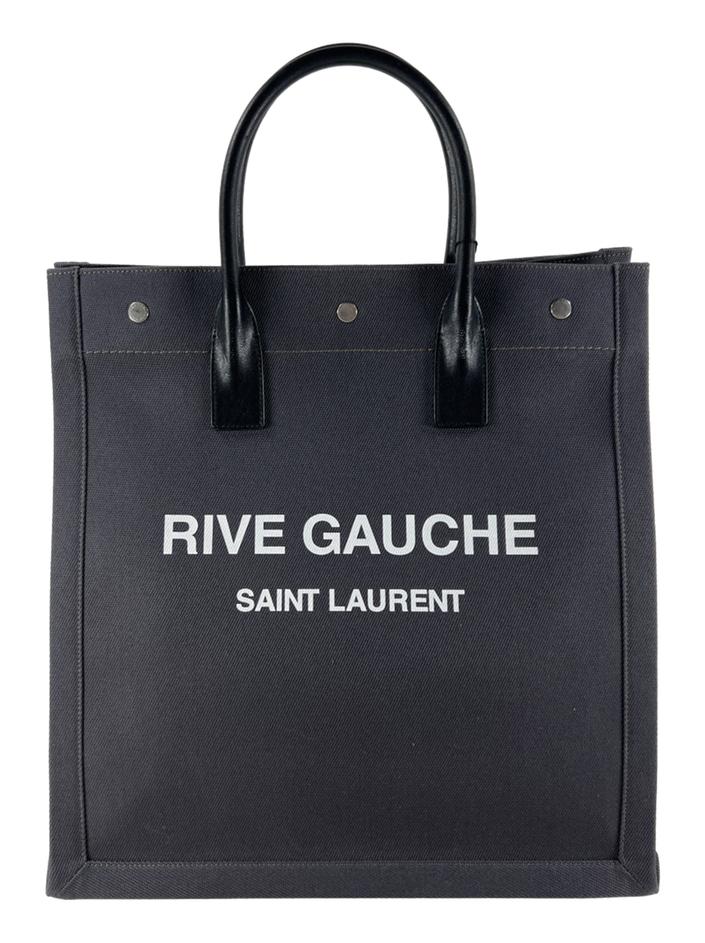 Bolsa Tote Yves Saint Laurent Rive Gauche North South Cinza
