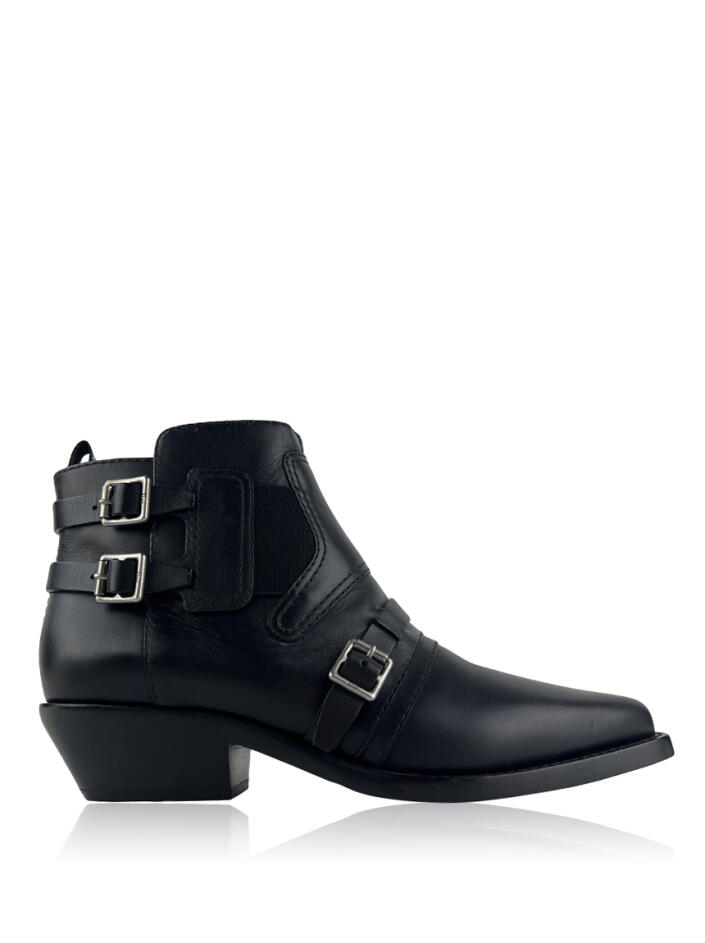 Bota Christian Dior Couro Preto Original - DZB1113