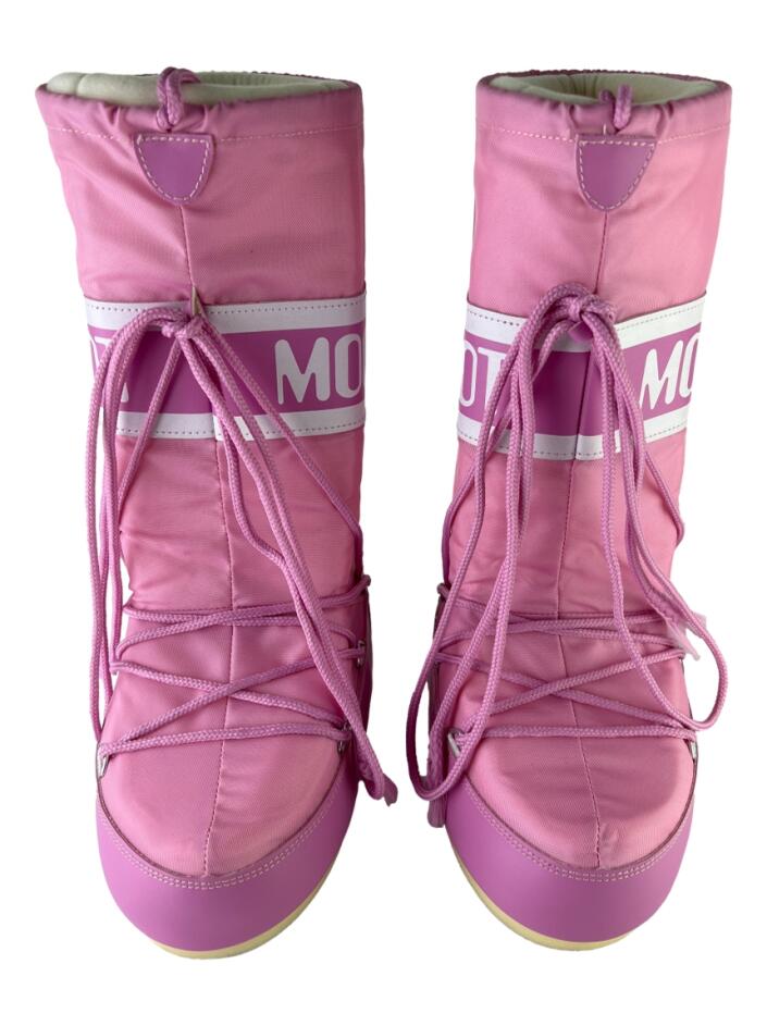 Bota Moon Boot Tecido Rosa - ONZ34 Original | Etiqueta Única