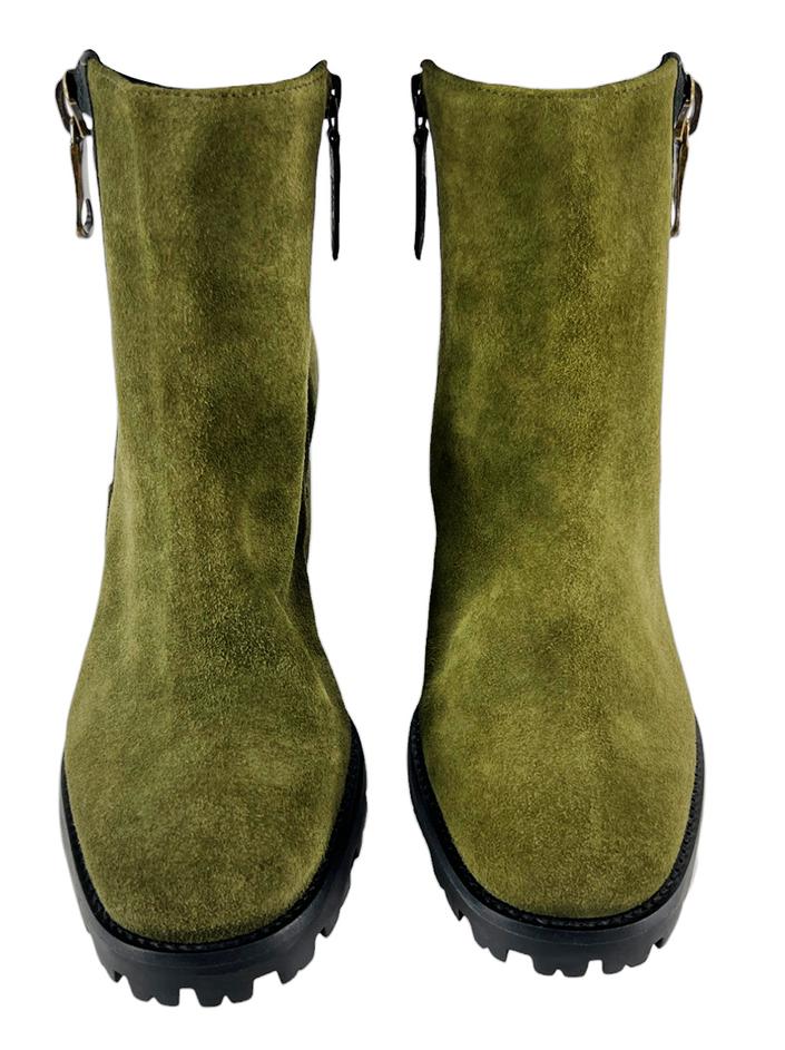 Bota Schutz Camurça Verde - QOV115 Original | Etiqueta Única