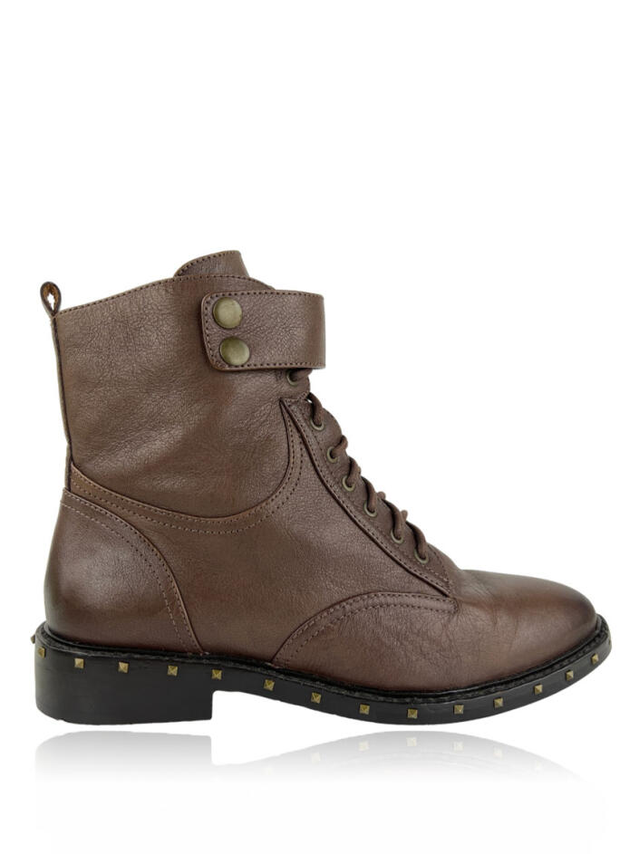 Bota Vince Camuto Coturno Couro Marrom Original - AS1253