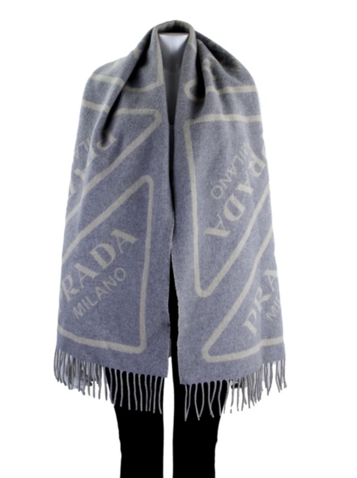Cachecol Prada Cashmere Bicolor - KTE5 Original | Etiqueta Única