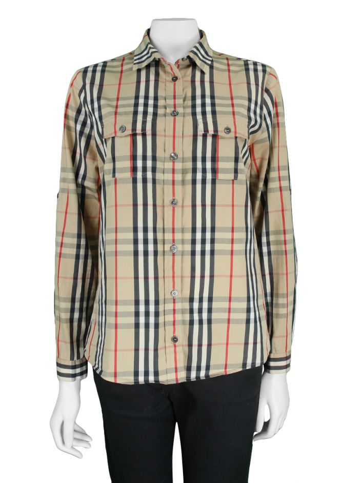 Burberry Camisa Algodão Xadrez Vintage - Original São Paulo