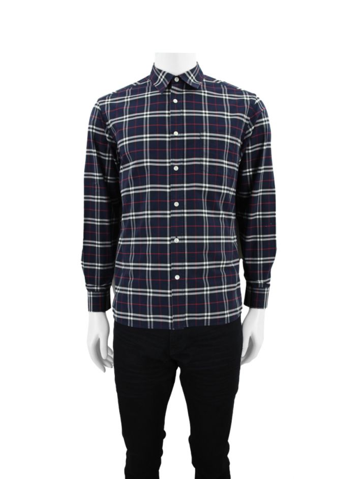 Camisa burberry azul on sale marinho