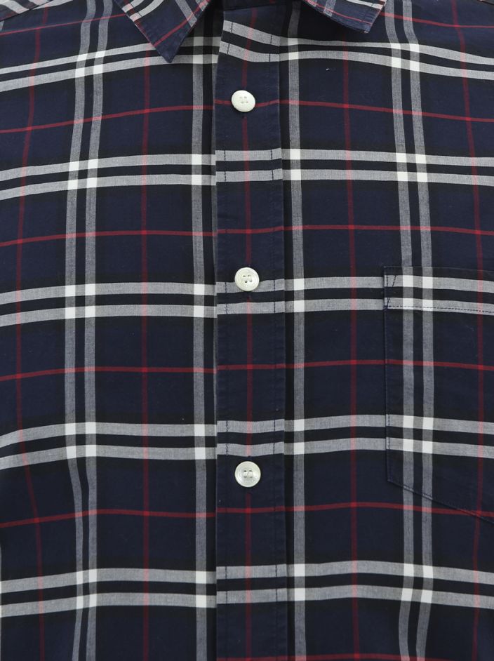 Camisa burberry 2025 xadrez marinho