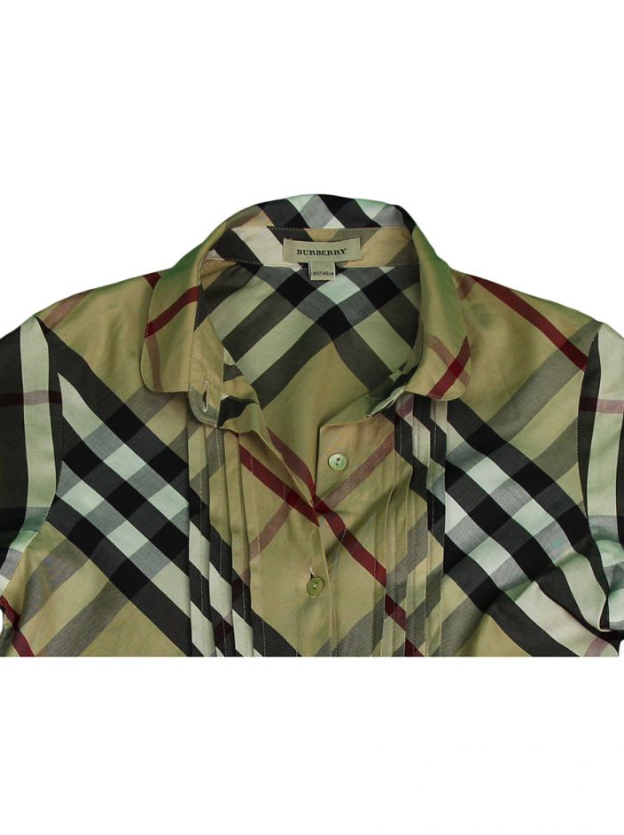 Camisa Burberry Xadrez Infantil Original - AQG115 | Etiqueta Única