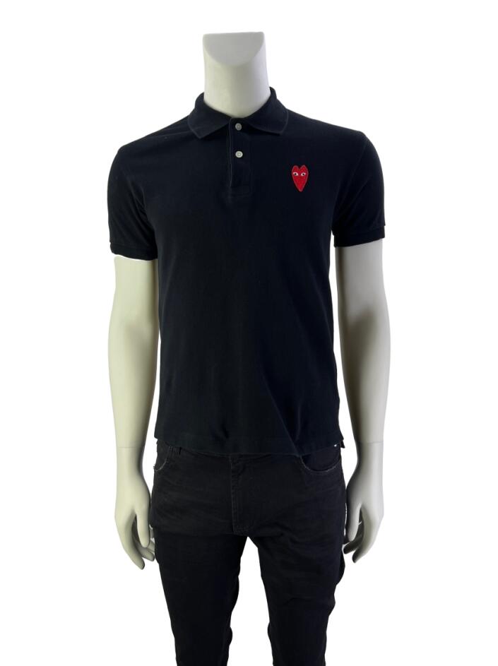 Camisa Comme des Garçons Play Polo Preta - AGKP34 Original