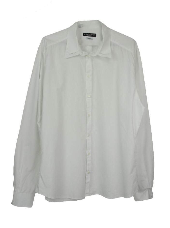 Camisa Dolce Gabbana Branca Masculina BNS35 Original