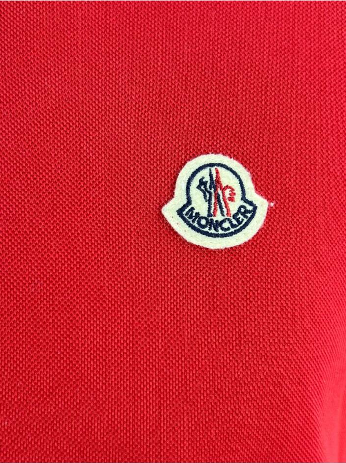 Camisa Moncler Maglia Polo Manica Corta Vermellho - CUO75 Original