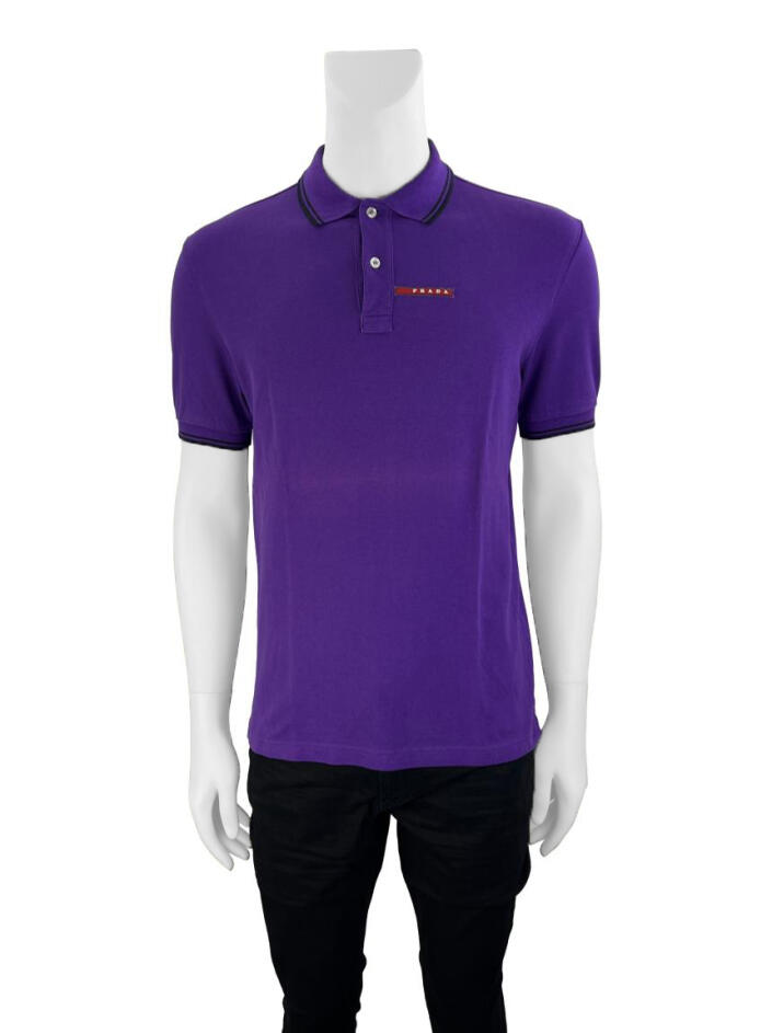 Camisa Prada Polo Roxa - AHBT65 Original | Etiqueta Única
