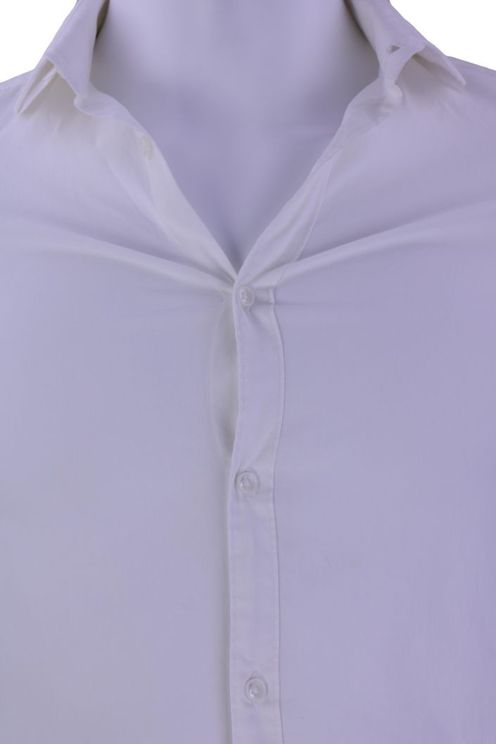 Camisa Zara Man Fit Branca - ZTD3 | Etiqueta Única