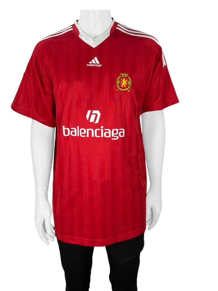 Camiseta Balenciaga x Adidas Oversized Soccer Vermelha - KOD251