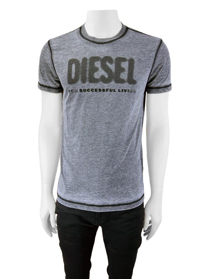 DIESEL T-DIEGOR-L1 M 美品 Camiseta Diesel T-Diegor-L1 Cinza - CMSW463 Original | Etiqueta Única