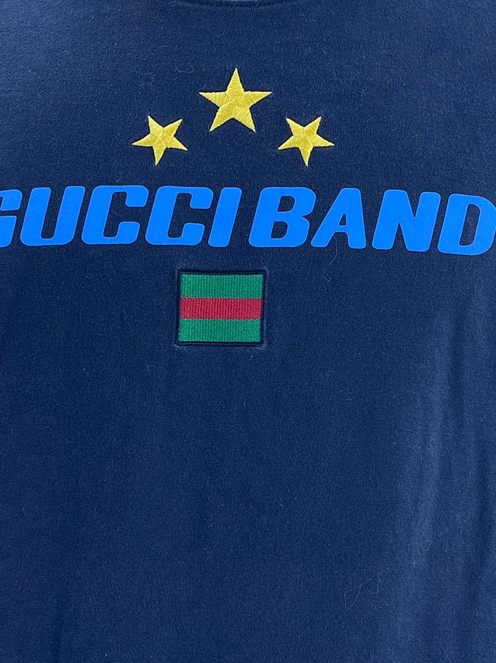 Camiseta Gucci Band Oversized Preta - CHTA27 Original | Etiqueta Única