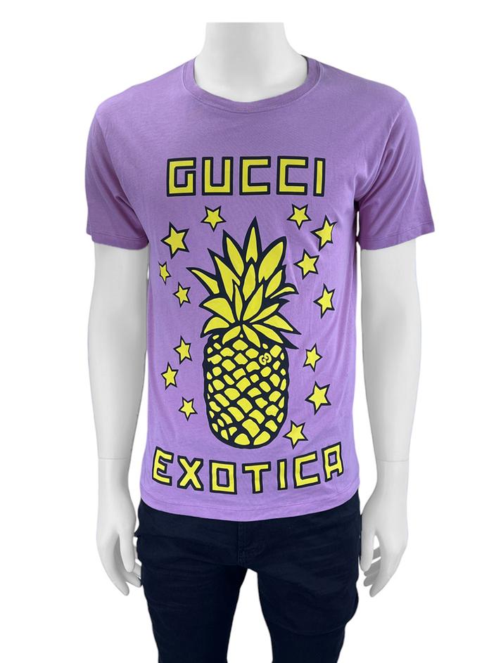 Camiseta Gucci Exotica Rosa - CHTA31 Original | Etiqueta Única