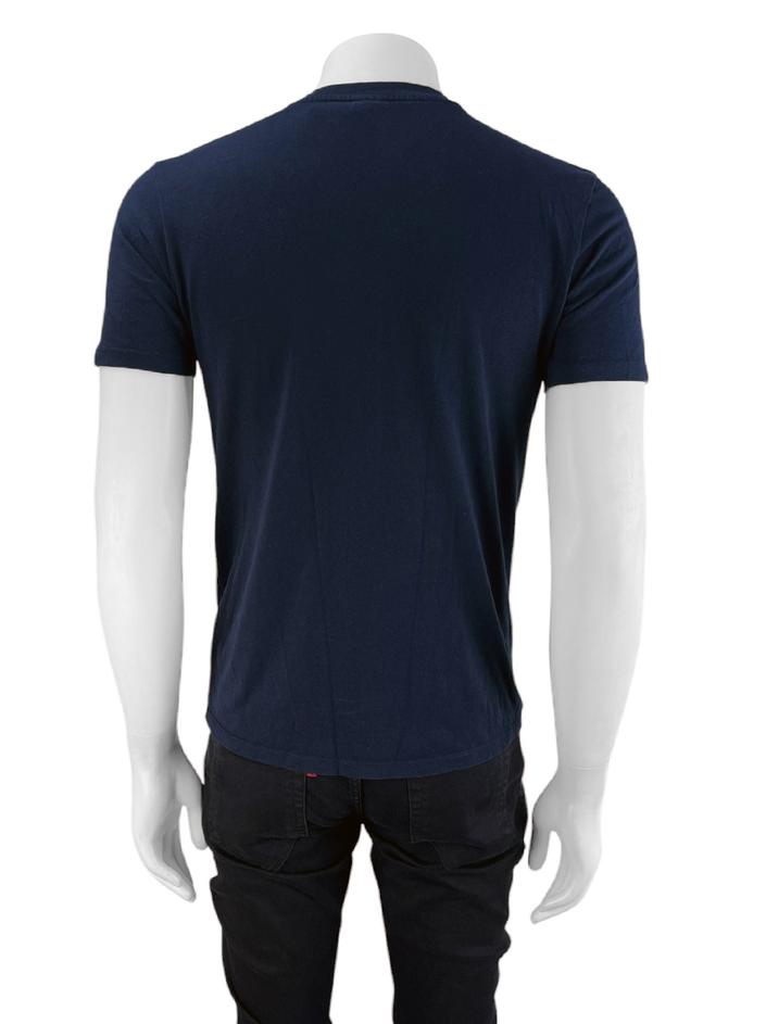 Camiseta Hugo Boss Bordada Azul - HPU201 Original | Etiqueta Única