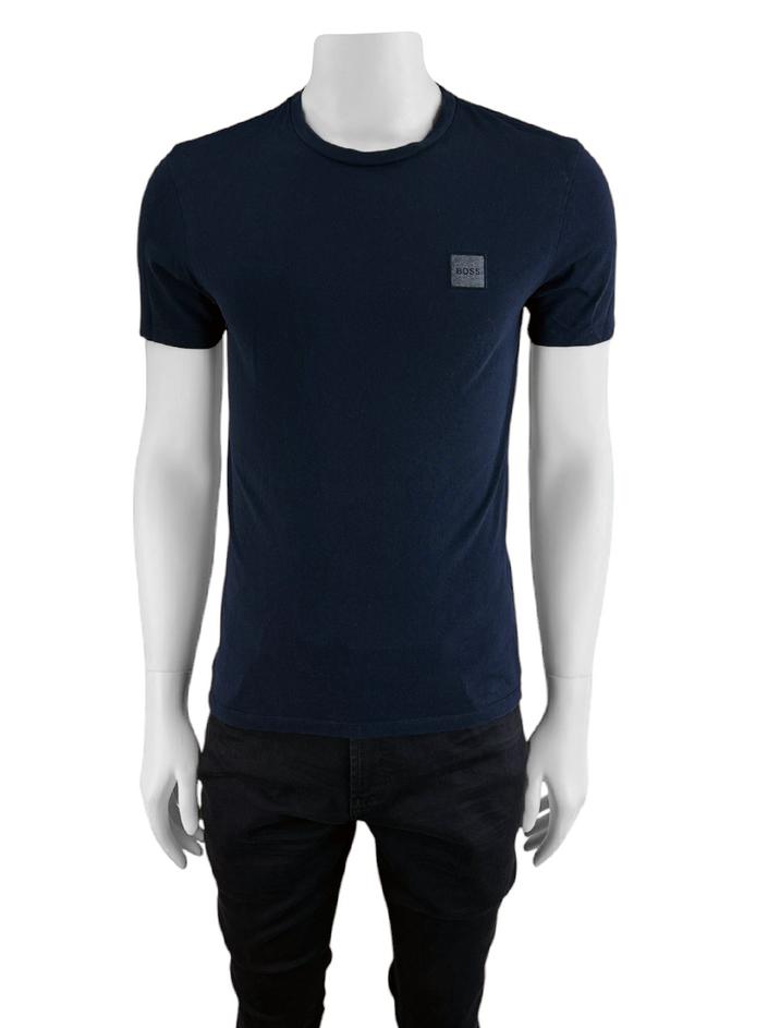 Camiseta Hugo Boss Bordada Azul - HPU201 Original | Etiqueta Única