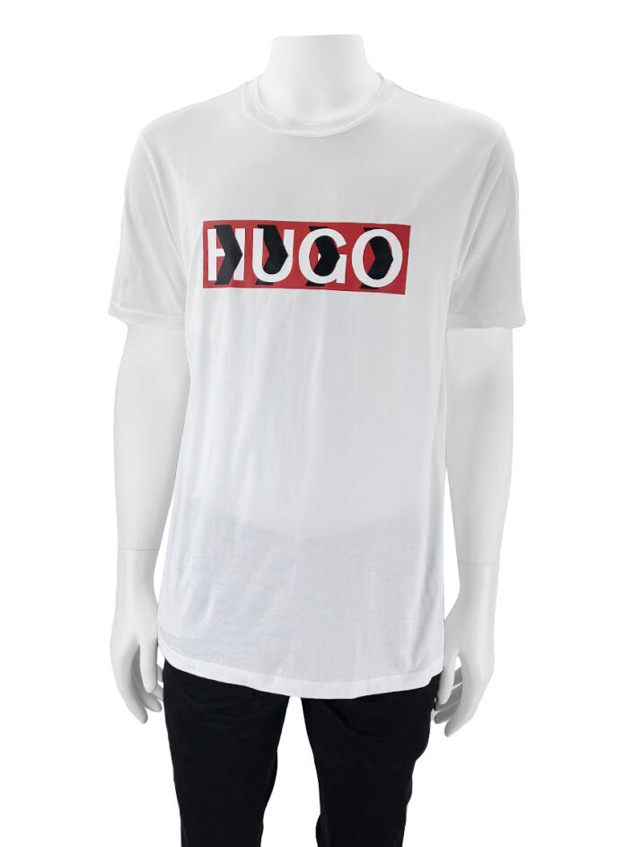 Hugo Off Camiseta Hugo Boss Estampada Off White - AHBT91 Original | Etiqueta Única