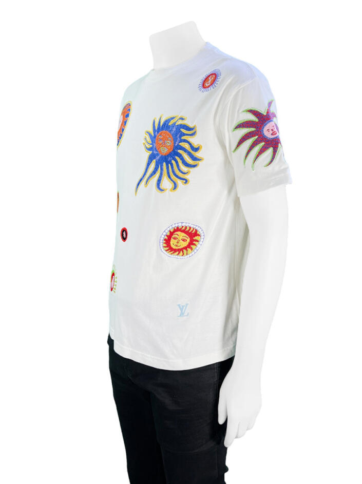 Camiseta Louis Vuitton x Yayoi Kusama Bordada Branca - AFVI186 Original ...