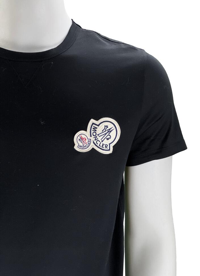 Camiseta Moncler Maglia Logo Preta - QFH90 Original | Etiqueta Única