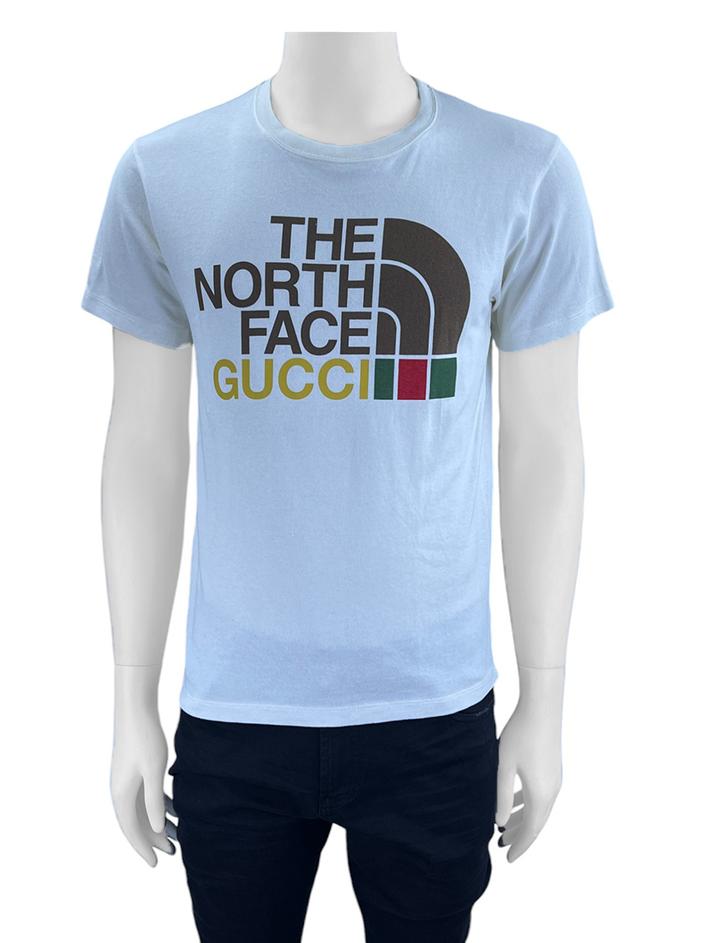 THE NORTH FACE x GUCCI Tシャツ XL Camiseta The North Face x Gucci Logo Off White - CHTA30 Original