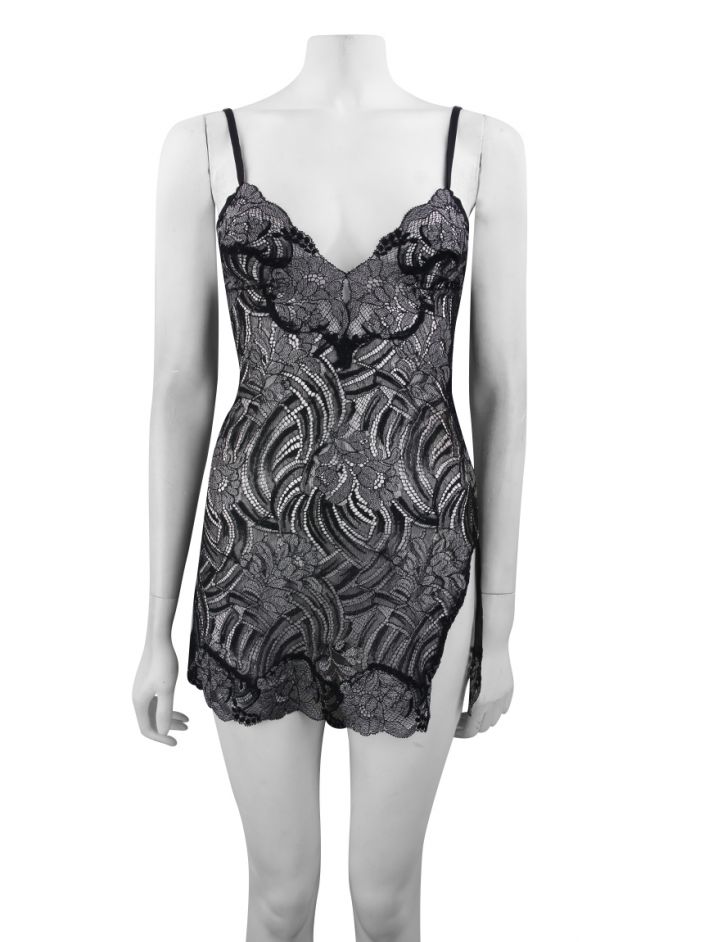 Body La Perla Renda Floral Bicolor