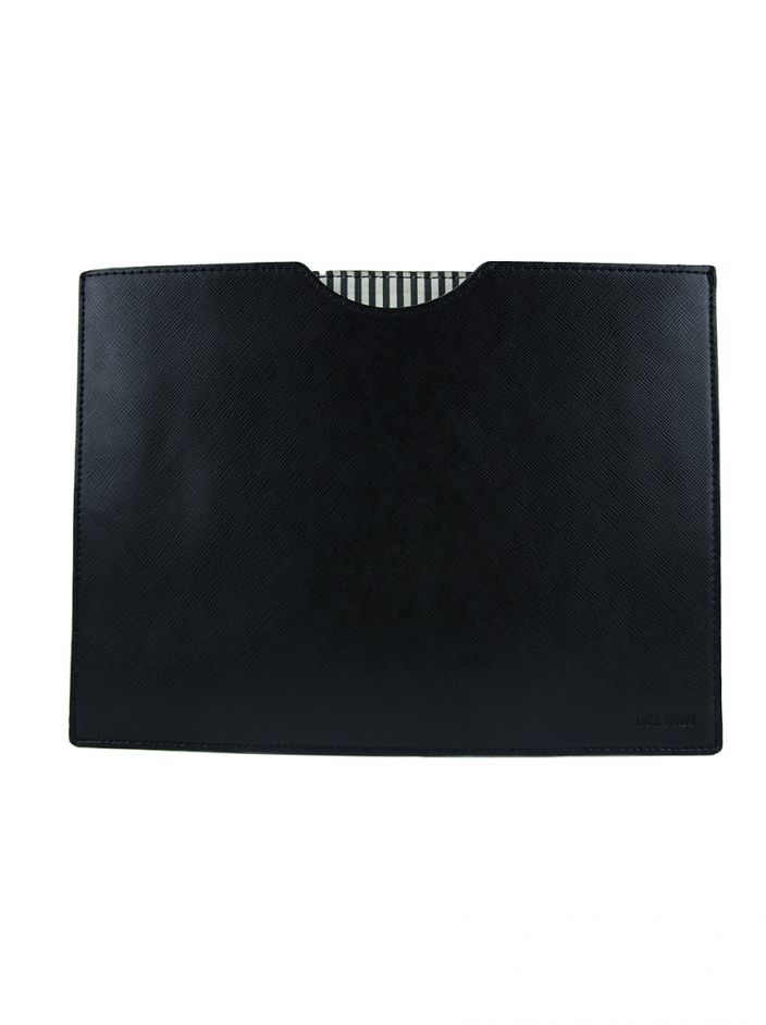 Capa iPad Jack Spade Couro Preto Original VL39 Etiqueta Única