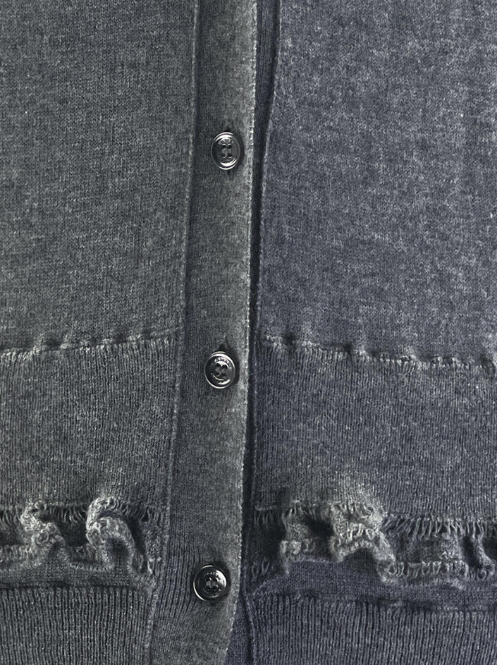 Cardigan Burberry Babados Cinza - ADV232 Original | Etiqueta Única